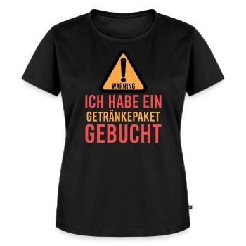 Bier – Shirt Partyurlaub Männerabend Geschenk - Frauen Premium Bio T-Shirt - Schwarz - Vorne - Selfina (174cm)