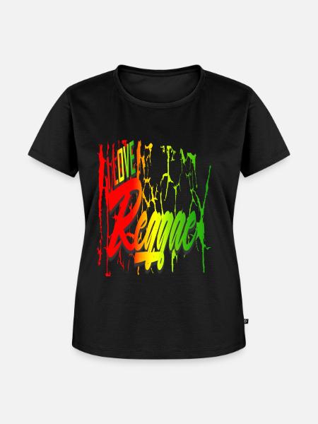 Reggae 6I love reggae - Frauen Premium Bio T-Shirt - Schwarz