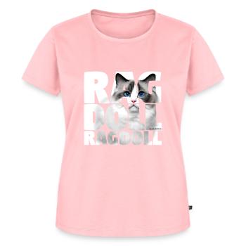 Ragdoll III - Frauen Premium Bio T-Shirt - Rosa - Vorne - AI Model Female 172 dark (172cm)