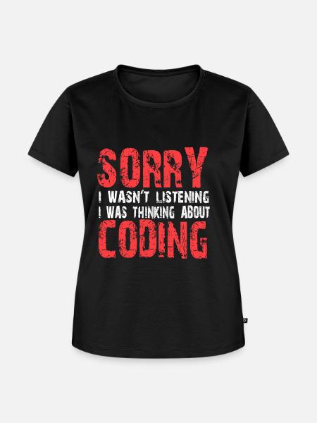 Coding - Frauen Premium Bio T-Shirt - Schwarz
