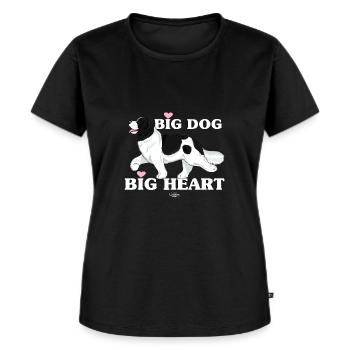 lansubig - Frauen Premium Bio T-Shirt - Schwarz - Vorne - Selfina (174cm)