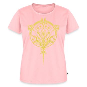 Arkaner Kreis & Runen – Rollenspiel T-Shirt - Frauen Premium Bio T-Shirt - Rosa - Vorne - AI Model Female 172 dark (172cm)