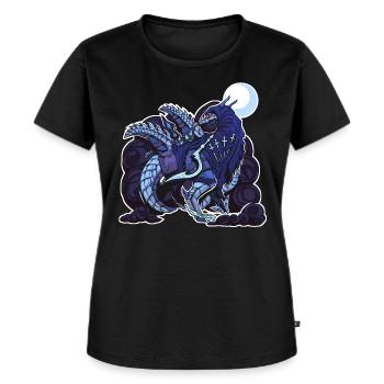 [STRANGER] Assassin w/o text - Frauen Premium Bio T-Shirt - Schwarz - Vorne - Selfina (174cm)