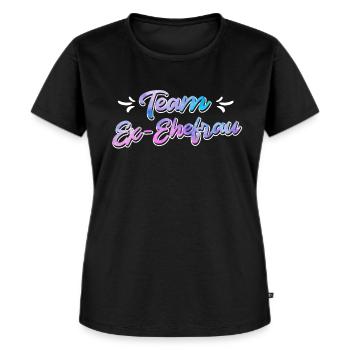 Scheidungsparty Ex Frau glücklich geschieden - Frauen Premium Bio T-Shirt - Schwarz - Vorne - Selfina (174cm)