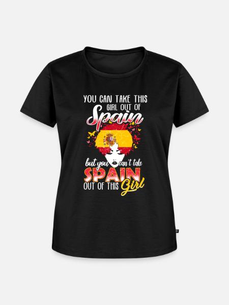 Spanisches Mädchen - Frauen Premium Bio T-Shirt - Schwarz