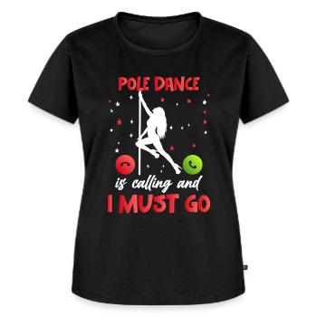 Pole Dance Tanzen Pole Dance Tänzerin - Frauen Premium Bio T-Shirt - Schwarz - Vorne - Selfina (174cm)