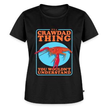 Flusskrebs Edelkrebs Meeresfrüchte Krebse Geschenk - Frauen Premium Bio T-Shirt - Schwarz - Vorne - Selfina (174cm)