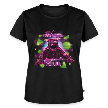 SOS Fantômes Trop Cool Pour Zuul - T-shirt Premium bio Femme - noir - Devant - Selfina (174cm)