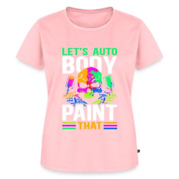 Lackierer Fahrzeuglackierer Airbrush Geschenk - Frauen Premium Bio T-Shirt - Rosa - Vorne - AI Model Female 172 dark (172cm)