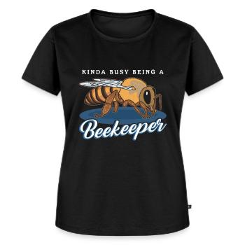 Apiculteurs Apiculteurs Apiculture Abeilles Cadeau - T-shirt Premium bio Femme - noir - Devant - Selfina (174cm)