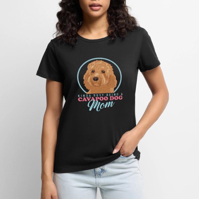 Cavapoo Mom Hund Hundebesitzer Cavoodle Geschenk Frauen Premium Bio T-Shirt