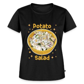 Cadeau de mayonnaise à la salade de pommes de terre - T-shirt Premium bio Femme - noir - Devant - Selfina (174cm)
