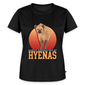 Hyena Hyena Spotted Hyena Gift - Women's Premium Organic T-shirt - black - Front - Selfina (174cm)