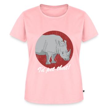 Rhinocéros Rhinocéros Rhinocéros Cadeau de rhinocéros - T-shirt Premium bio Femme - rose - Devant - AI Model Female 172 dark (172cm)