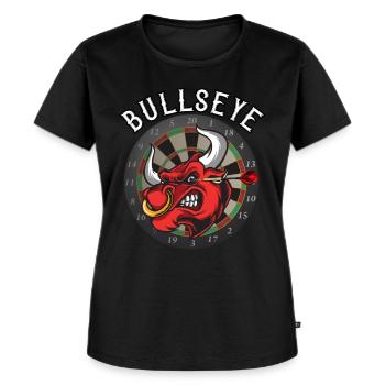 Bullseye Darts Fan Dartpfeil Dartboard - T-shirt Premium bio Femme - noir - Devant - Selfina (174cm)