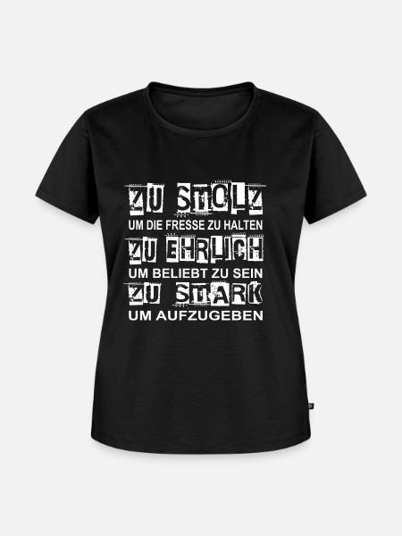 Lustige spruch Shirt - Frauen Premium Bio T-Shirt - Schwarz