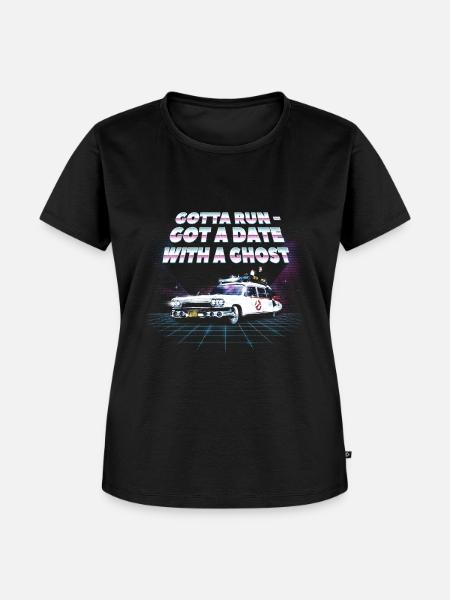 Ghostbusters Date Mit Einem Geist - Frauen Premium Bio T-Shirt - Schwarz