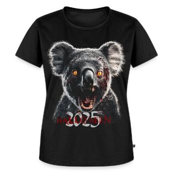 Zombie Koala Halloween Schrecken - Frauen Premium Bio T-Shirt - Schwarz - Vorne - Selfina (174cm)