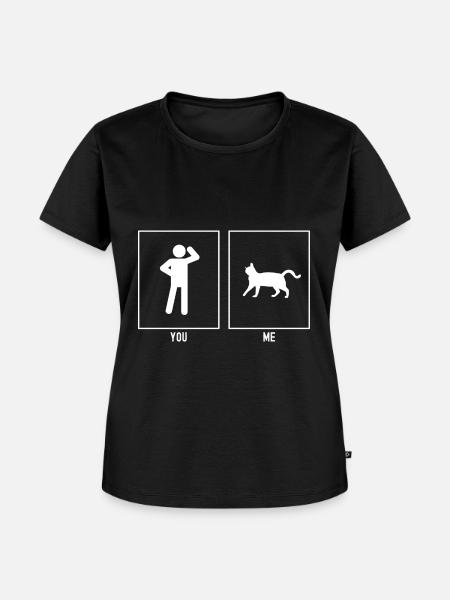 Du - Ich - Kleine Katze - Frauen Premium Bio T-Shirt - Schwarz