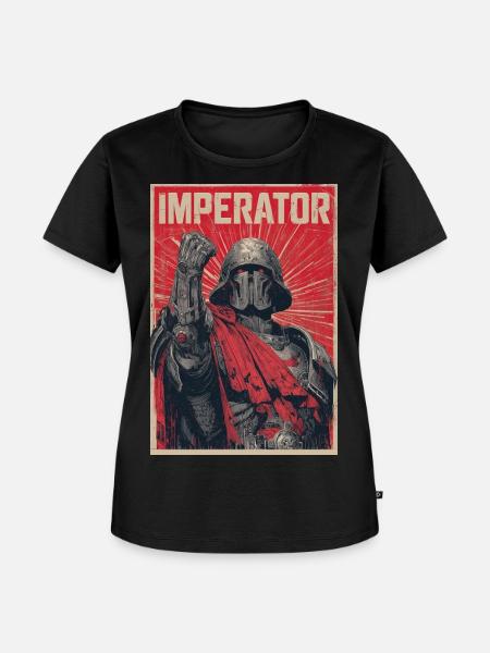 Imperator Krieger Poster - Frauen Premium Bio T-Shirt - Schwarz