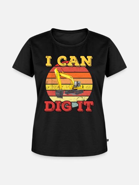 Ich kann es graben! - Frauen Premium Bio T-Shirt - Schwarz