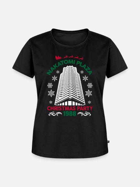 nakatomi plaza - Frauen Premium Bio T-Shirt - Schwarz