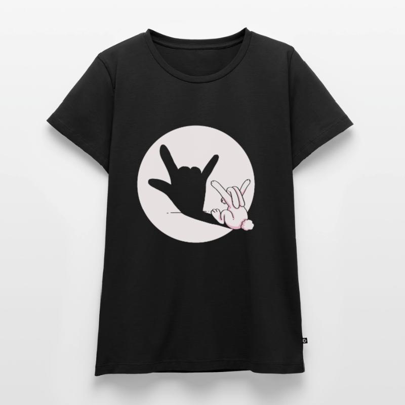 rabbit metal rock n roll devil gift Easter Women's Premium Organic T-shirt