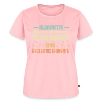 Instrument à vent clarinette - T-shirt Premium bio Femme - rose - Devant - AI Model Female 172 dark (172cm)