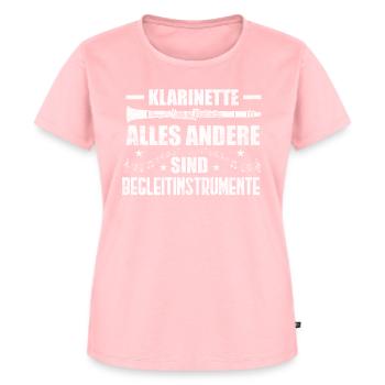 Klarinette - Frauen Premium Bio T-Shirt - Rosa - Vorne - AI Model Female 172 dark (172cm)