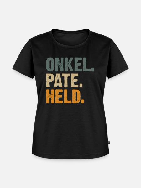 Onkel Pate Held - Frauen Premium Bio T-Shirt - Schwarz