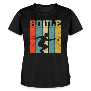 Boule - Frauen Premium Bio T-Shirt - Schwarz - Vorne - Selfina (174cm)