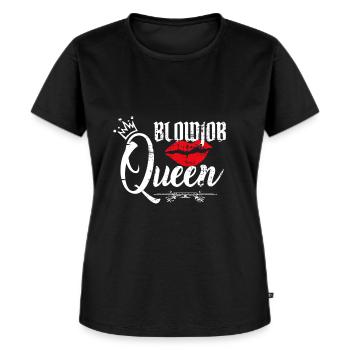 Pipe Reine Vintage Schniblow cadeau drôle - T-shirt Premium bio Femme - noir - Devant - Selfina (174cm)