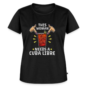 Cuba Libre - T-shirt Premium bio Femme - noir - Devant - Selfina (174cm)