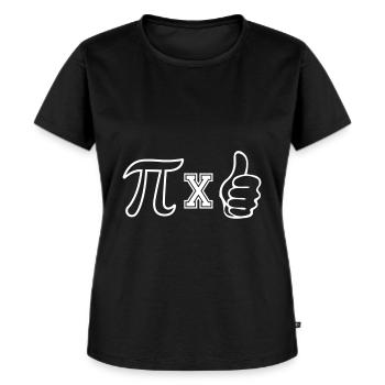 Pi mal Daumen - Frauen Premium Bio T-Shirt - Schwarz - Vorne - Selfina (174cm)