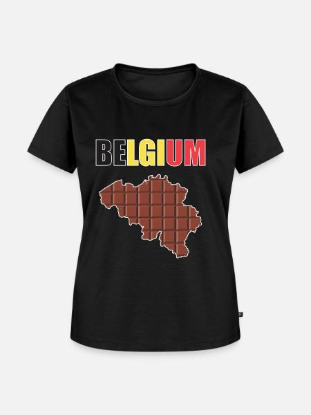 belgien - Frauen Premium Bio T-Shirt - Schwarz