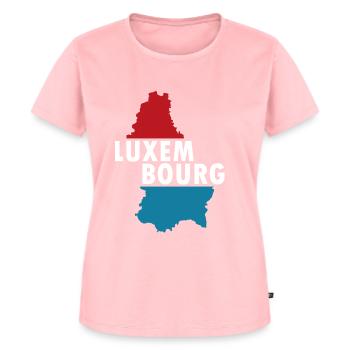 Luxembourg - T-shirt Premium bio Femme - rose - Devant - AI Model Female 172 dark (172cm)