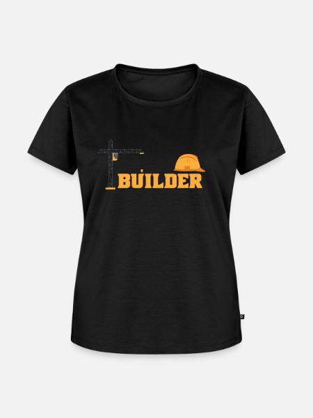 Bauarbeiter - Frauen Premium Bio T-Shirt - Schwarz