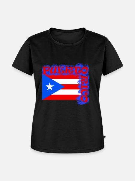 Puerto Rico - Frauen Premium Bio T-Shirt - Schwarz