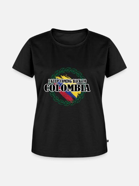 Kolumbien - Frauen Premium Bio T-Shirt - Schwarz
