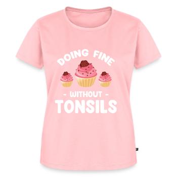 Bien se débrouiller sans chirurgien amygdalectomie - T-shirt Premium bio Femme - rose - Devant - AI Model Female 172 dark (172cm)
