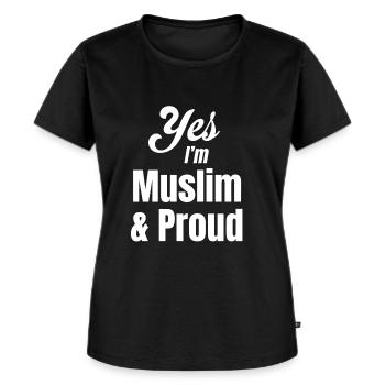 My right, my vote, my hijab, my choice, - Women's Premium Organic T-shirt - black - Front - Selfina (174cm)