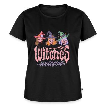 Hexen - Witches Party Gruppe - Frauen Premium Bio T-Shirt - Schwarz - Vorne - Selfina (174cm)