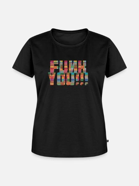 Funk you - Frauen Premium Bio T-Shirt - Schwarz