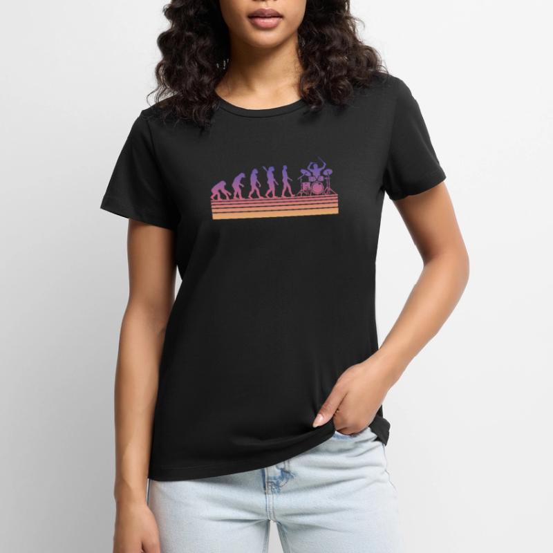 Drums Drummer Evolution Women's Premium Organic T-shirt