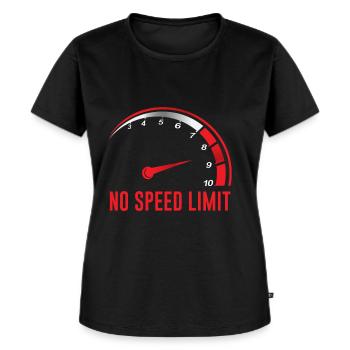 Auto Rennen Humor Kein Tempolimit Mechaniker Pferd - Frauen Premium Bio T-Shirt - Schwarz - Vorne - Selfina (174cm)