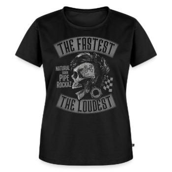 Pipe Rockaz - Women's Premium Organic T-shirt - black - Front - Selfina (174cm)