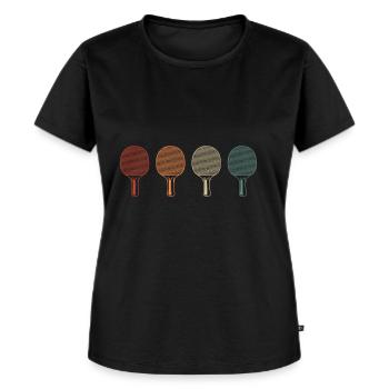 Tischtennis Spruch für einen Tischtennis-Spieler - Frauen Premium Bio T-Shirt - Schwarz - Vorne - Selfina (174cm)