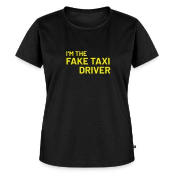 Lustig Nackt - Frauen Premium Bio T-Shirt - Schwarz - Vorne - Selfina (174cm)