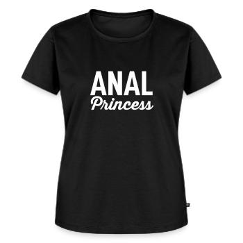 Anal Princess - Frauen Premium Bio T-Shirt - Schwarz - Vorne - Selfina (174cm)