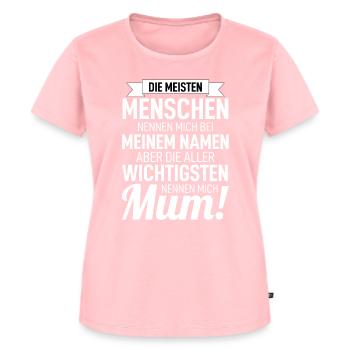Mama - Frauen Premium Bio T-Shirt - Rosa - Vorne - AI Model Female 172 dark (172cm)